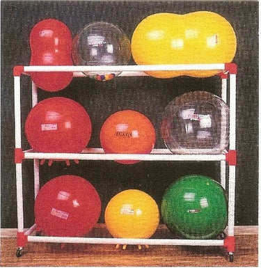 Fitness Therapy Ball Cart – Sports Equipment Organizer | Easy Assembly | 64 x 19 x 58